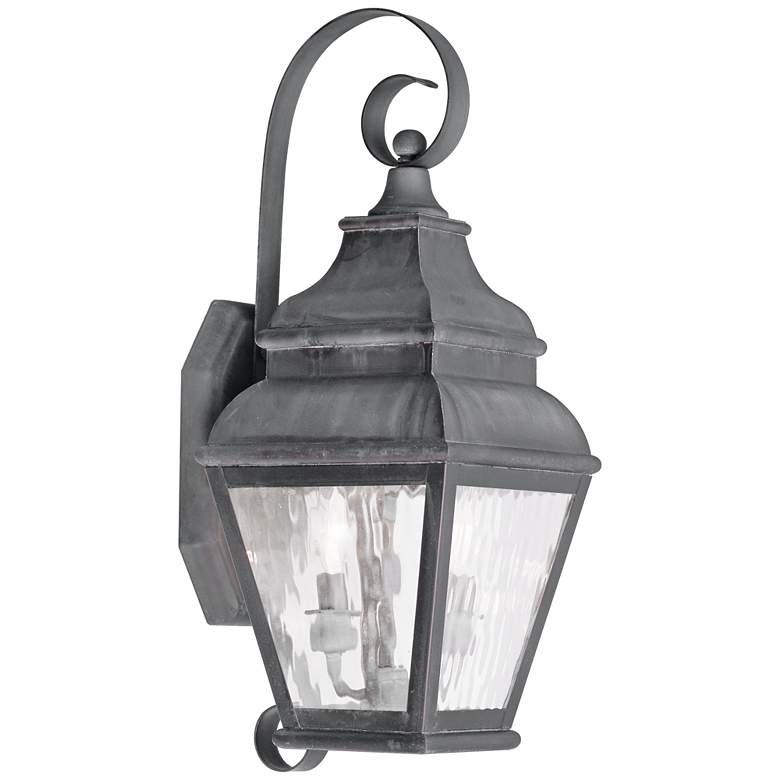 Image 1 Exeter 21 1/2" High Charcoal Outdoor Wall Light