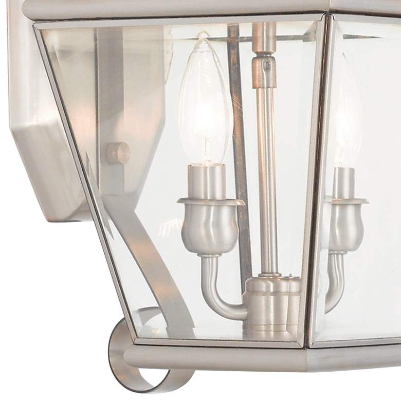 Image 2 Exeter 21 1/2"H Brushed Nickel Outdoor Wall Light more views