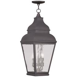 Exeter 25" High Charcoal Outdoor Hanging Light