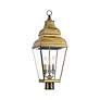 5_Exeter 28" High Antique Brass 3-Light Outdoor Wall Light more views