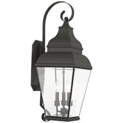Exeter 28&quot; High Black Outdoor Wall Light