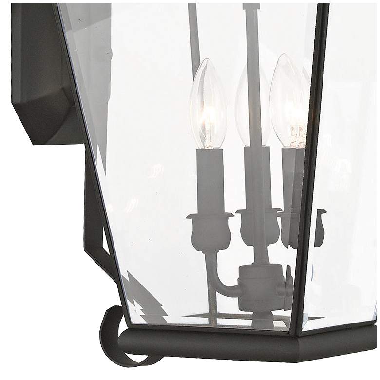 Image 2 Exeter 28 inch High Black Outdoor Wall Light more views