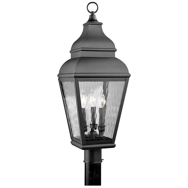 Image 1 Exeter 29 1/2 inch High Black Outdoor Post Light