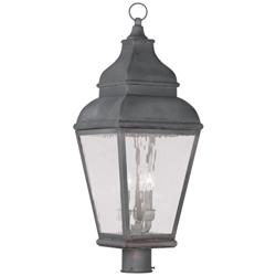 Exeter 29 1/2&quot; High Charcoal Outdoor Post Light