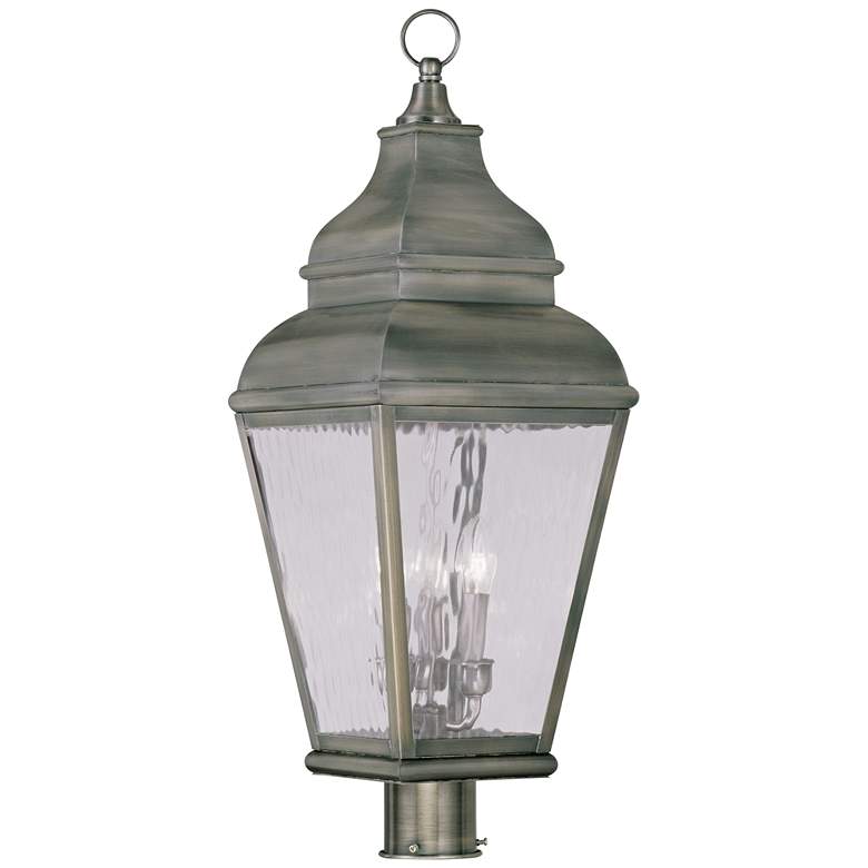 Image 1 Exeter 29 1/2" High Pewter Outdoor Post Light