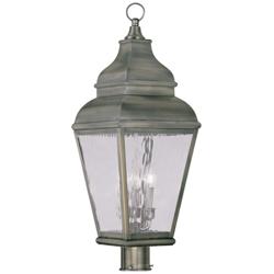 Exeter 29 1/2&quot; High Pewter Outdoor Post Light
