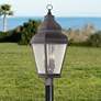 Exeter 29 1/2"H Bronze and Water Glass Outdoor Post Light