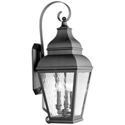 Exeter 29&quot; High Black Outdoor Wall Light