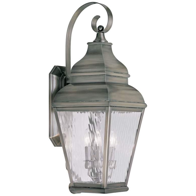 Image 1 Exeter 29 inch High Vintage Pewter Outdoor Wall Light