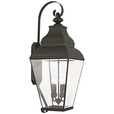 Exeter 36" High Black Outdoor Wall Light