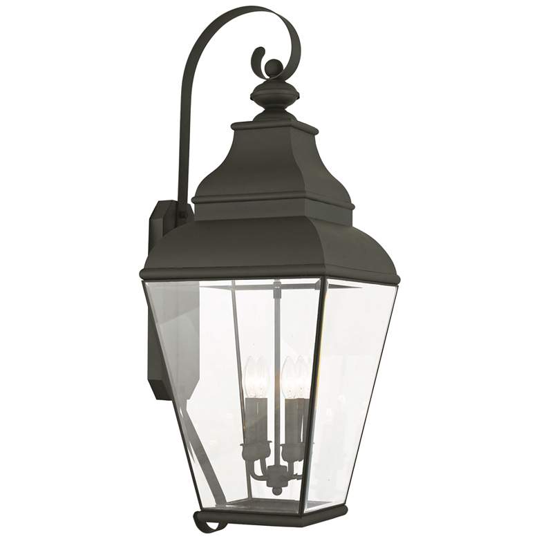 Image 1 Exeter 36 inch High Black Outdoor Wall Light