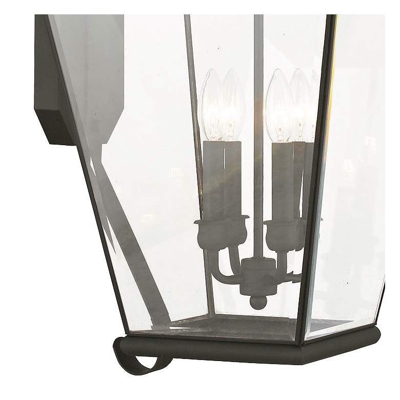 Image 2 Exeter 36 inch High Black Outdoor Wall Light more views