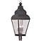 Exeter 37 1/2" High Bronze and Water Glass Lantern Outdoor Post Light