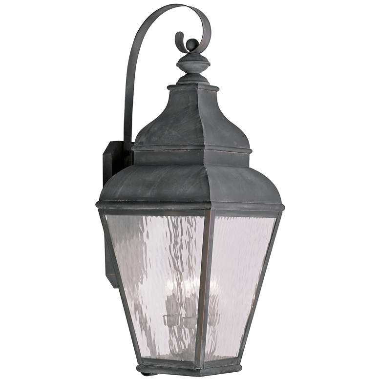 Image 1 Exeter 38 inch High Vintage Pewter Outdoor Wall Light