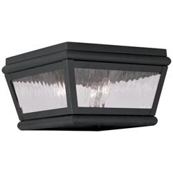 Exeter 8&quot; Wide Charcoal Outdoor Ceiling Light