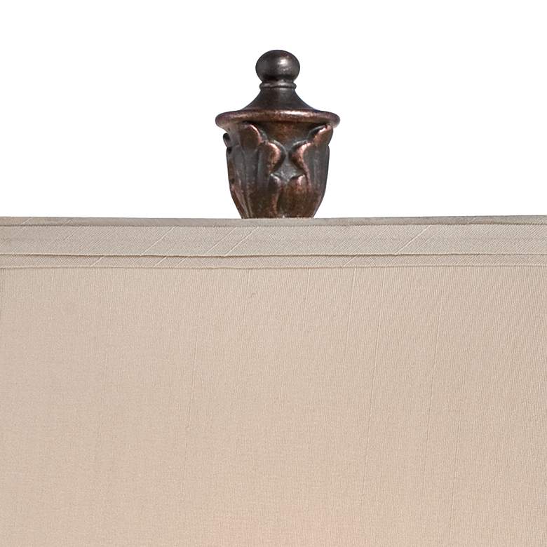 Image 4 Exeter Wood-Tone Table Lamps Set of 2 with Smart Sockets more views