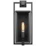 4_Exhibit 17" High Matte Black Outdoor Wall Light more views