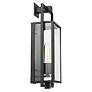 6_Exhibit 17" High Matte Black Outdoor Wall Light more views