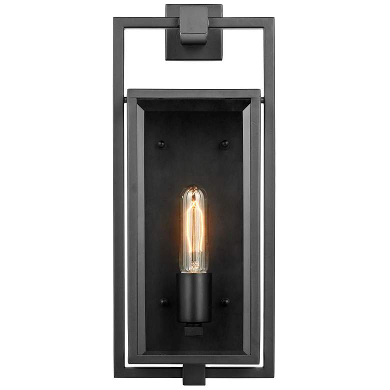 Image 7 Exhibit 17" High Matte Black Outdoor Wall Light more views