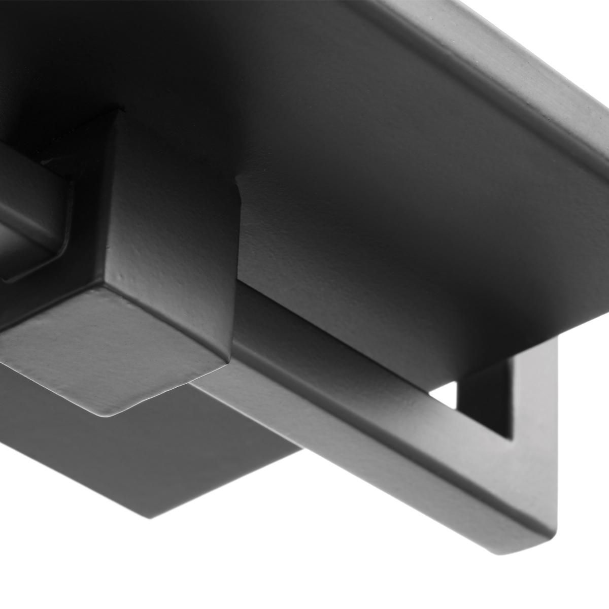 Exhibit 17" High Matte Black Outdoor Wall Light in scene