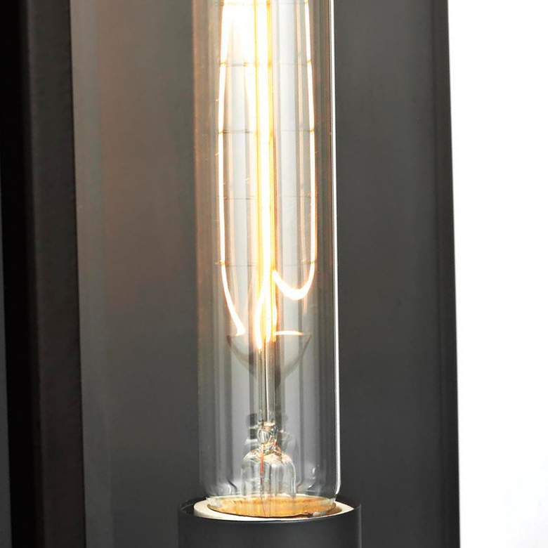 Image 5 Exhibit 20" High Matte Black Outdoor Wall Light more views