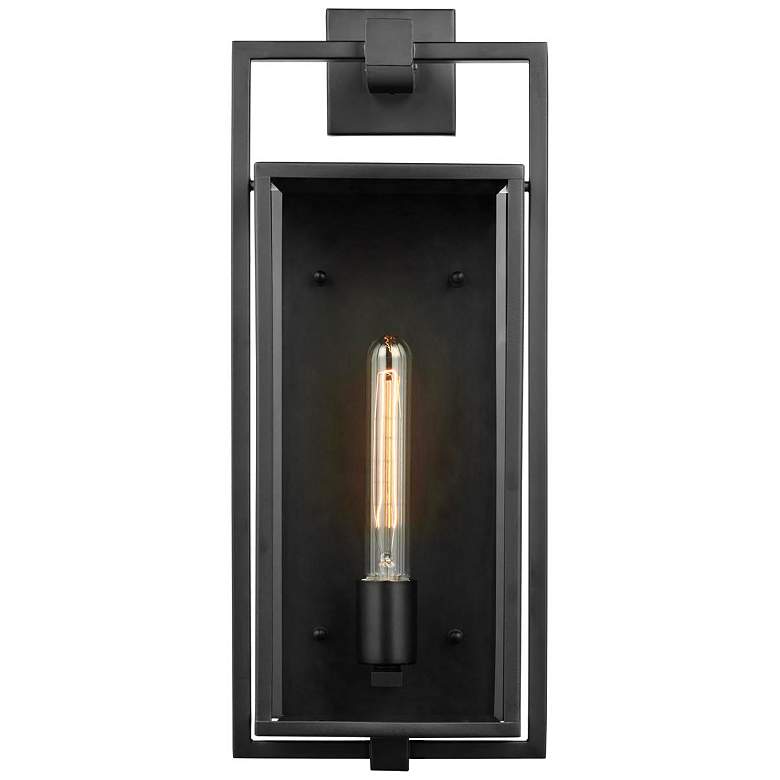 Image 6 Exhibit 20" High Matte Black Outdoor Wall Light more views