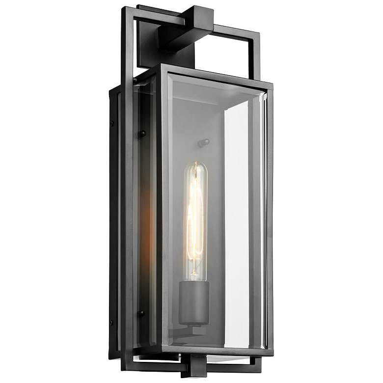 Image 7 Exhibit 20" High Matte Black Outdoor Wall Light more views