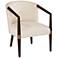 Exmont Creamy White Linen Accent Chair