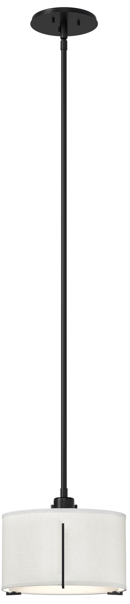 Exos 11.5" Wide Ink Pendant w/ Natural Anna Shade - Made to Order