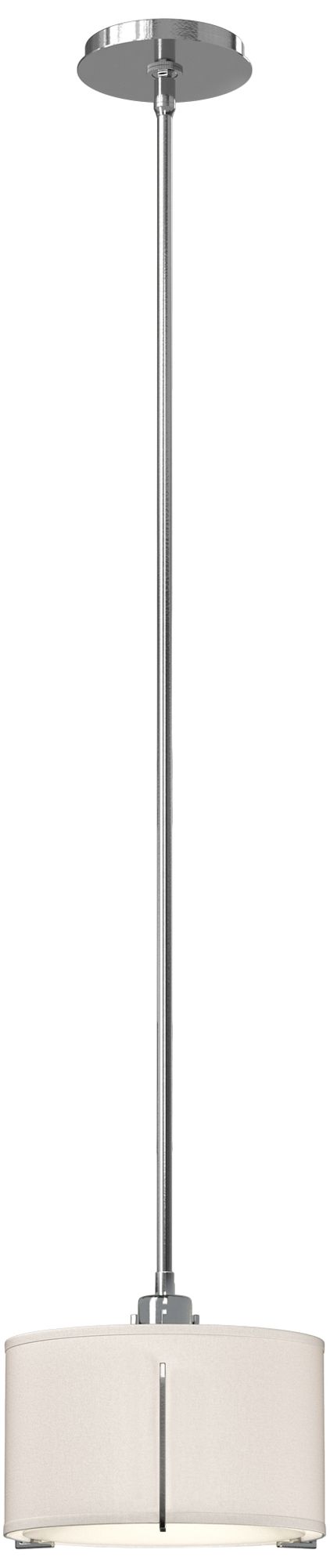 Exos 11.5" Wide Sterling Pendant w/ Flax Shade - Made to Order