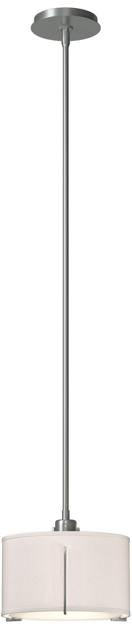 Exos 11.5" Wide Vintage Platinum Pendant w/ Flax Shade - Made to Order