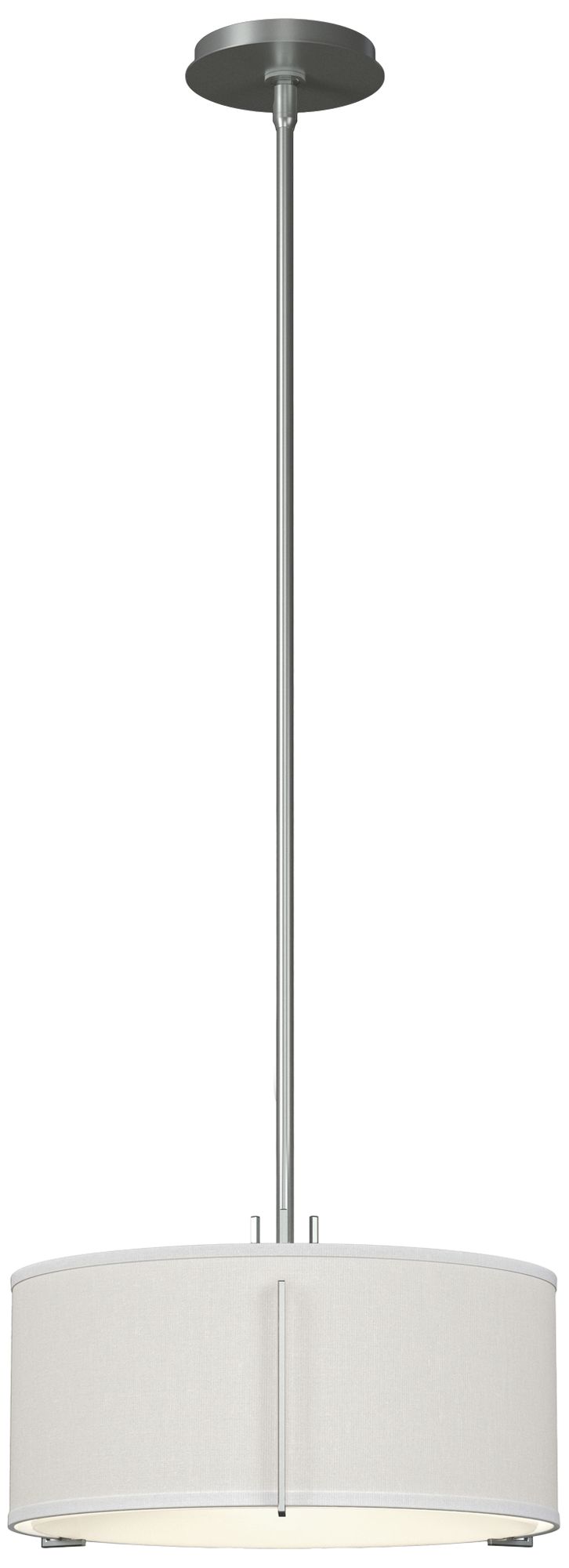 Exos 16"W 3-Light Vintage Platinum Pendant w/ Natural Anna Made to Order