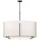 Exos 31.3"W Double Oil Rubbed Bronze Scale Pendant w/ Anna & Flax