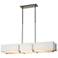 Exos 46.6"W Natural Iron Rectangular Pendant With Natural Anna Shade