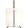 Exos 8.9" Wide Large Black Mini-Pendant With Opal Glass Shade