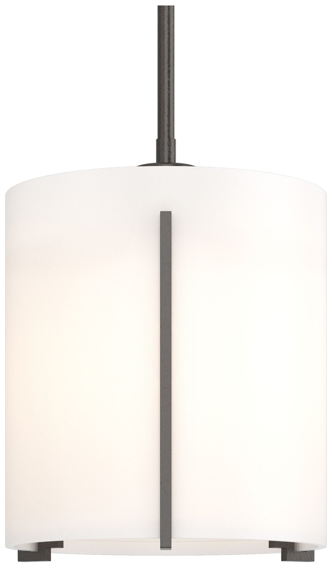 Exos 9" Wide Oil Rubbed Bronze Mini Pendant w/ Opal Glass