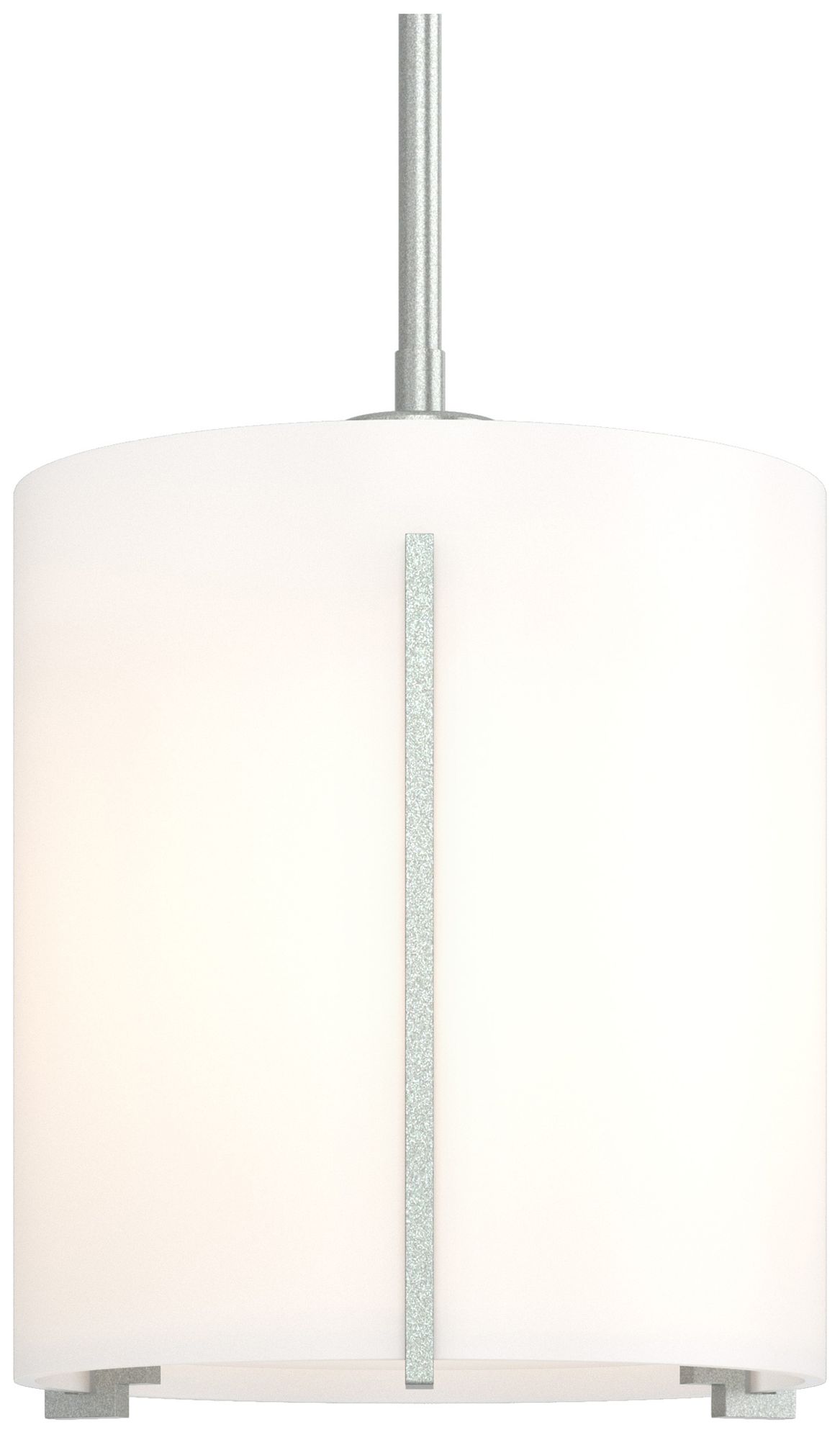 Exos 9" Wide Vintage Platinum Mini Pendant w/ Opal Glass