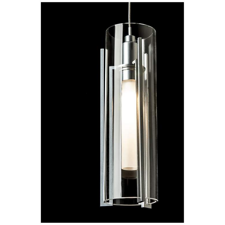 Image 1 Exos 9-Light Round Pendant - Sterling - Clear Glass - Standard Height