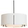 Exos Double Shade Pendant - Bronze - Natural Shades - Standard Height