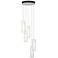 Exos Glass 13.5" Wide 5-Light White Standard Pendant With Opal Glass S