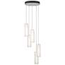 Exos Glass 13.5" Wide 5-Light White Standard Pendant With Opal Glass S