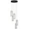 Exos Glass 13.5"W 5-Light Oil Rubbed Bronze Standard Pendant w/ Opal S