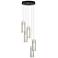 Exos Glass 5-Light 13.5" Wide Bronze Long Pendant With Opal Glass Shad