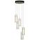 Exos Glass 5-Light 13.5" Wide Soft Gold Long Pendant With Opal Glass S