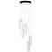 Exos Glass 5-Light 13.5" Wide White Long Pendant With Clear Glass Shad