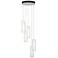 Exos Glass 5-Light 13.5" Wide White Long Pendant With Opal Glass Shade