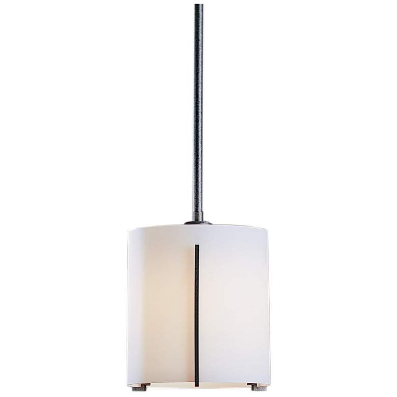 Image 1 Exos Large Mini Pendant - Natural Iron Finish - Opal Glass