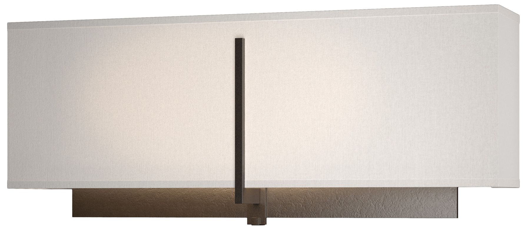 Exos Square Sconce - Oil Rubbed Bronze - Flax Shade - Made to Order