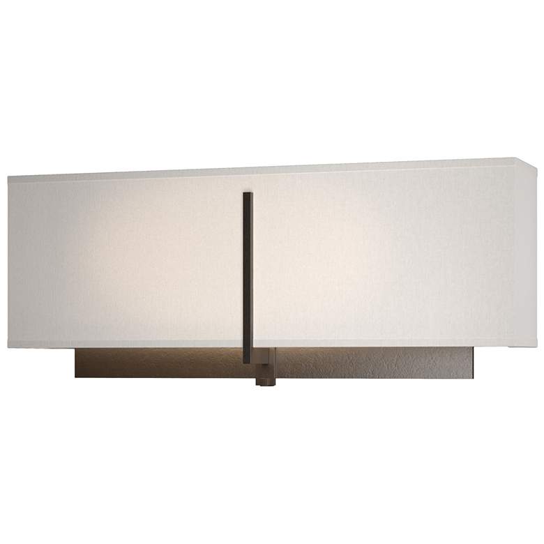 Image 1 Exos Square Sconce - Oil Rubbed Bronze - Flax Shade