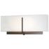 Exos Square Sconce - Oil Rubbed Bronze - Natural Anna Shade